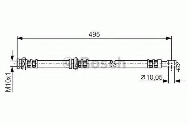 CF GOMMA 512502 Гальмівний шланг