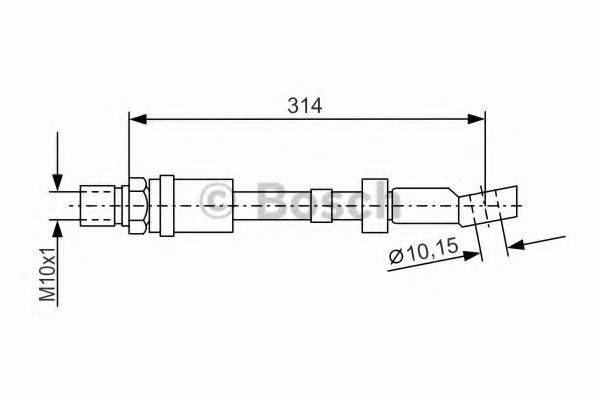 LUCAS ELECTRICAL PHD 243 Гальмівний шланг