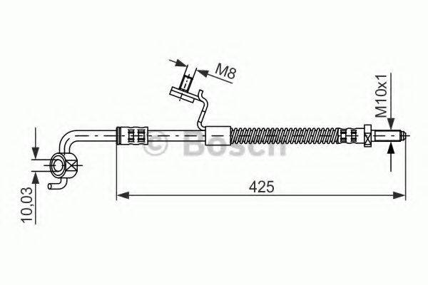 LUCAS ELECTRICAL PHD 343 Гальмівний шланг