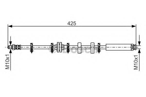 LUCAS ELECTRICAL PHB 299 Гальмівний шланг