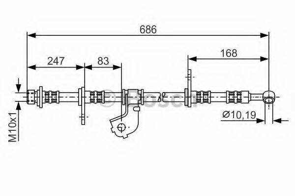 LUCAS ELECTRICAL PHD 317 Гальмівний шланг