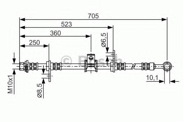 PEX 58.901 Гальмівний шланг