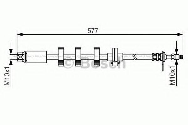 LUCAS ELECTRICAL PHB 368 Гальмівний шланг