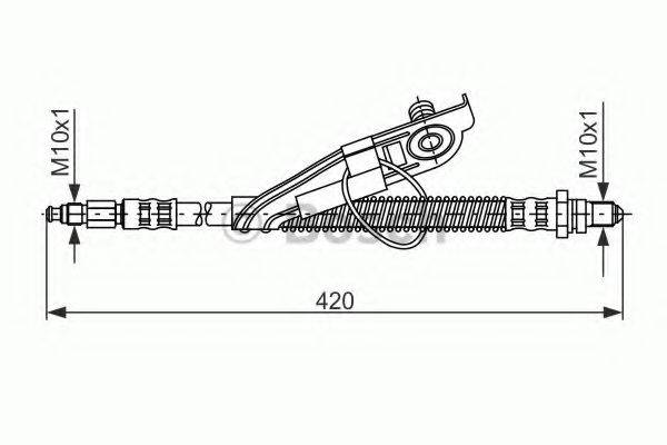 LUCAS ELECTRICAL PHC 287 Гальмівний шланг