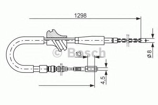 GEMO 402 238 Трос, стоянкова гальмівна система