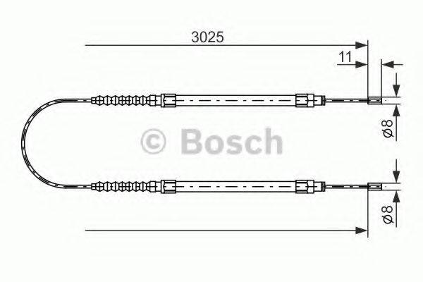LUCAS ELECTRICAL GCH 1606 Трос, стоянкова гальмівна система