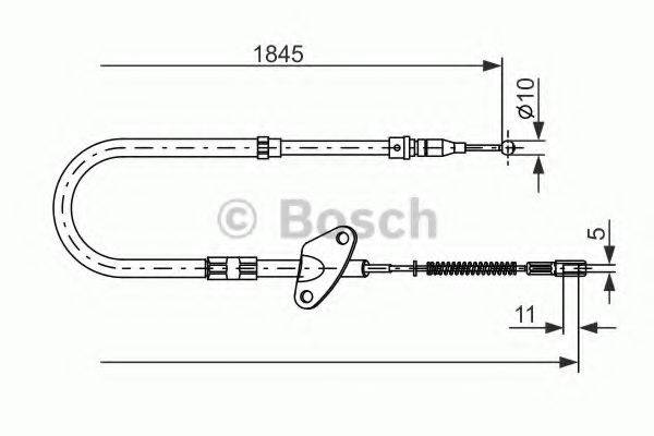 BOSCH BC100 Трос, стоянкова гальмівна система