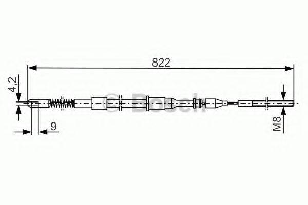 BOSCH BC112 Трос, стоянкова гальмівна система