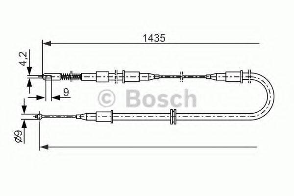 BOSCH BC113 Трос, стоянкова гальмівна система