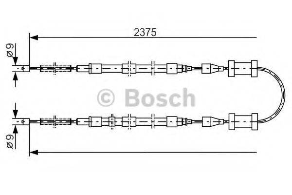 BOSCH BC150 Трос, стоянкова гальмівна система