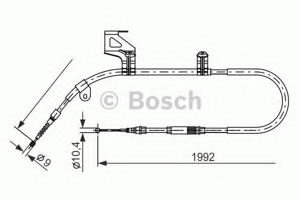 BOSCH BC882 Трос, стоянкова гальмівна система