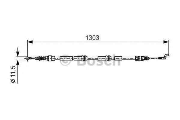 LUCAS ELECTRICAL GCH132 Трос, стоянкова гальмівна система
