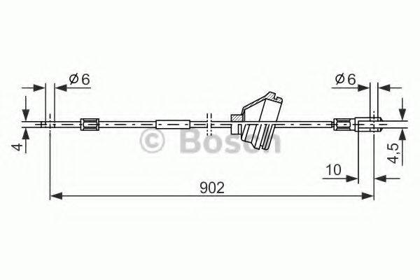 BOSCH BC252 Трос, стоянкова гальмівна система