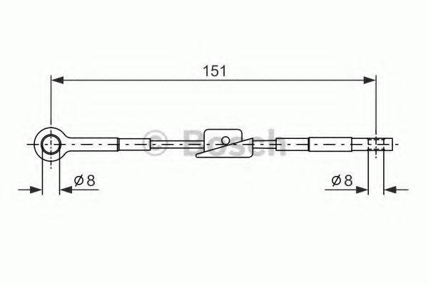 LUCAS ELECTRICAL GCH 1202 Трос, стоянкова гальмівна система