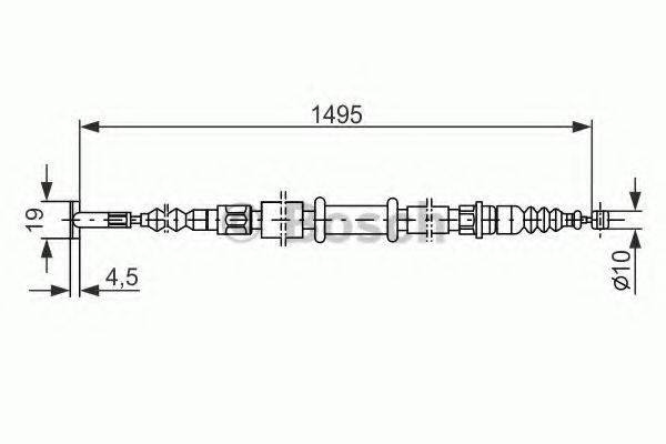 LUCAS ELECTRICAL GCH 1114 Трос, стоянкова гальмівна система