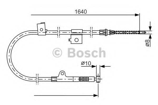 LUCAS ELECTRICAL GCH 2380 Трос, стоянкова гальмівна система