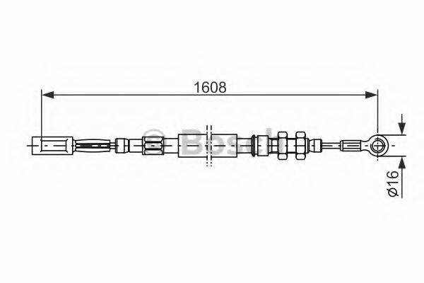 BOSCH BC310 Трос, стоянкова гальмівна система