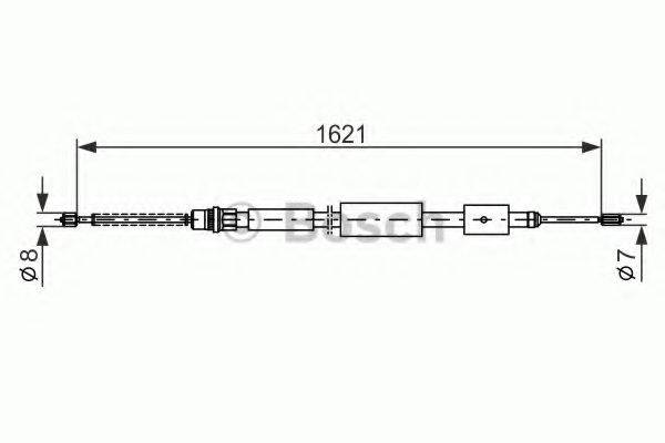 LUCAS ELECTRICAL GCH 2102 Трос, стоянкова гальмівна система