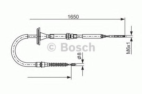 BOSCH BC356 Трос, стоянкова гальмівна система
