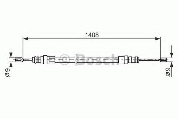 LUCAS ELECTRICAL GCH 1052 Трос, стоянкова гальмівна система