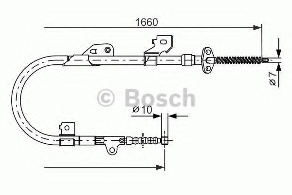 PEX 41410 Трос, стоянкова гальмівна система