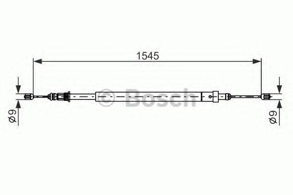 BOSCH BC445 Трос, стоянкова гальмівна система