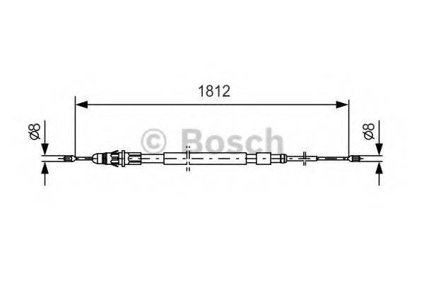 LUCAS ELECTRICAL GCH 2645 Трос, стоянкова гальмівна система