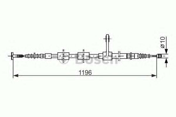 BOSCH BC483 Трос, стоянкова гальмівна система