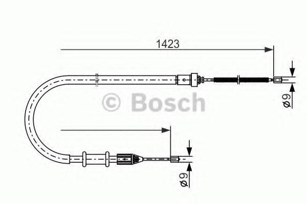 BOSCH BC494 Трос, стоянкова гальмівна система