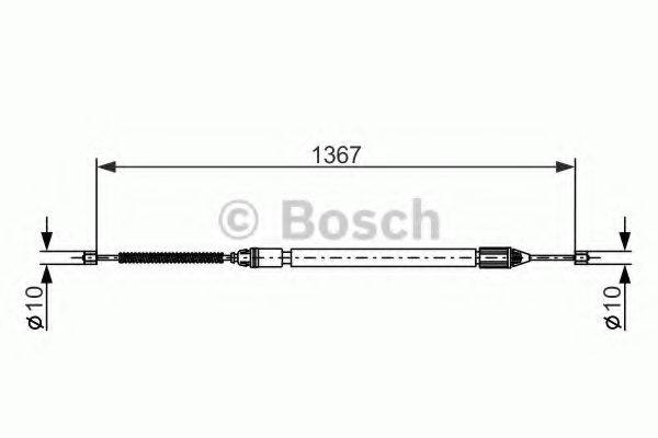 LUCAS ELECTRICAL GCH 1721 Трос, стоянкова гальмівна система