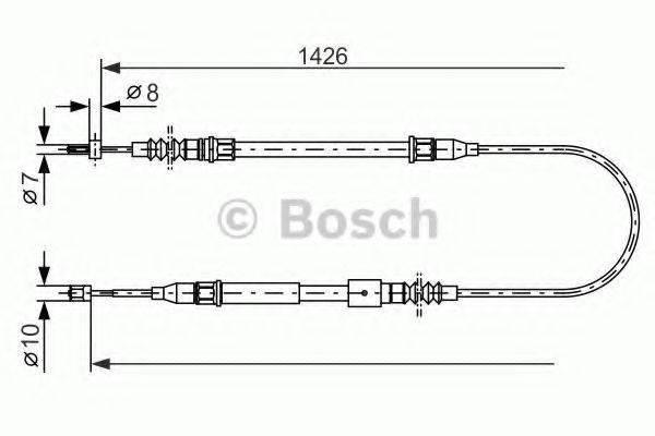 LUCAS ELECTRICAL GCH 2641 Трос, стоянкова гальмівна система