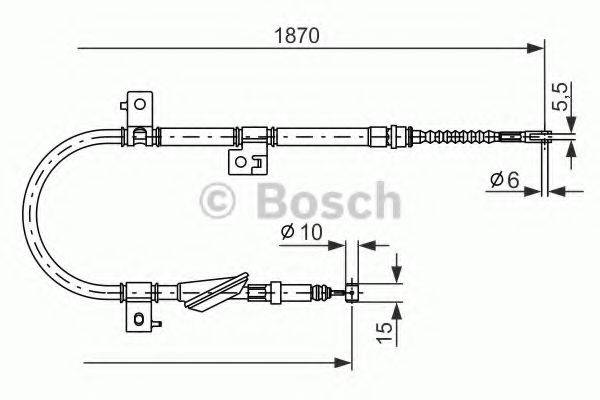 LUCAS ELECTRICAL GCH 1973 Трос, стоянкова гальмівна система