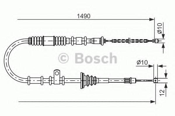 LUCAS ELECTRICAL GCH 2071 Трос, стоянкова гальмівна система