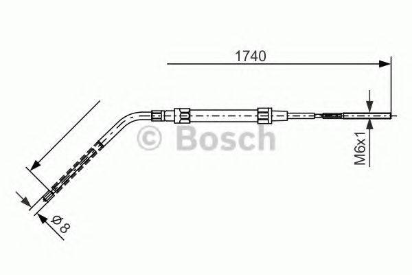 BOSCH BC551 Трос, стоянкова гальмівна система