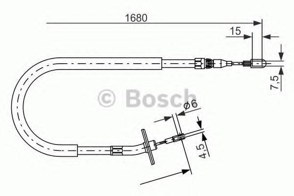 MERCEDES-BENZ 6674204785 Трос, стоянкова гальмівна система