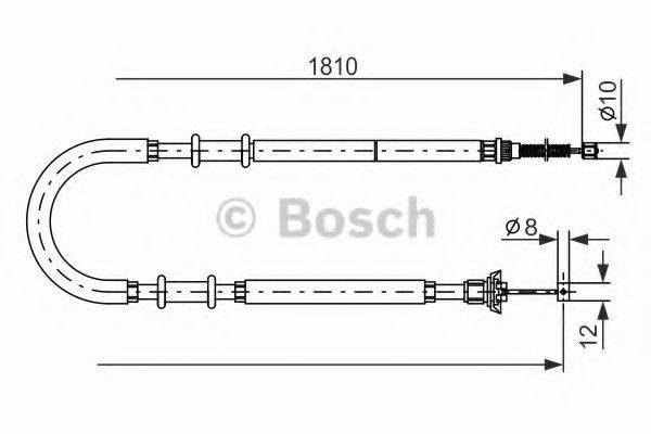 LUCAS ELECTRICAL GCH 2579 Трос, стоянкова гальмівна система