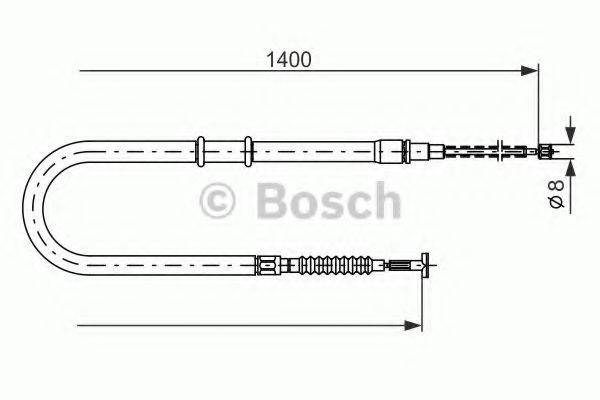 LUCAS ELECTRICAL GCH 2648 Трос, стоянкова гальмівна система