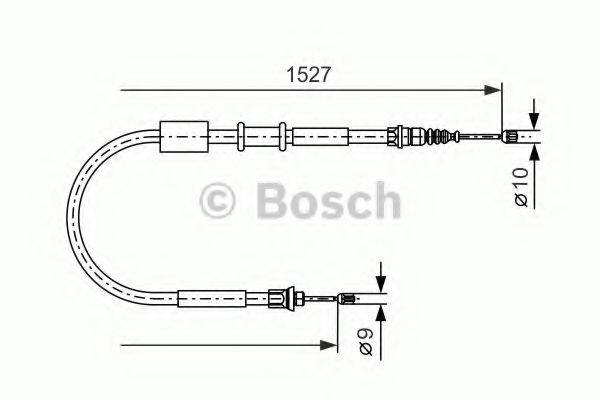 LUCAS ELECTRICAL GCH 1855 Трос, стоянкова гальмівна система