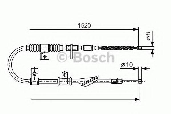 BOSCH BC598 Трос, стоянкова гальмівна система