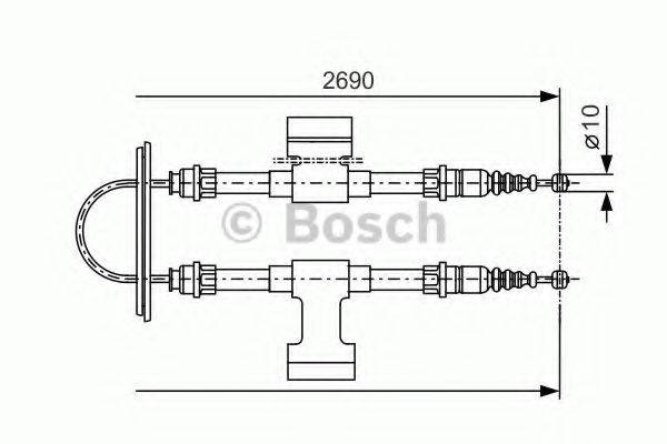LUCAS ELECTRICAL GCH 1131 Трос, стоянкова гальмівна система