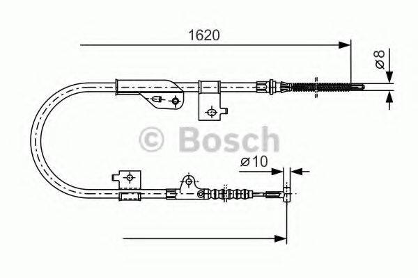 BOSCH BC612 Трос, стоянкова гальмівна система