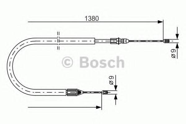 BOSCH BC628 Трос, стоянкова гальмівна система