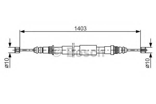 BOSCH BC630 Трос, стоянкова гальмівна система