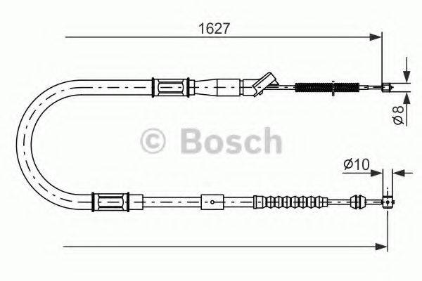 BOSCH BC646 Трос, стоянкова гальмівна система
