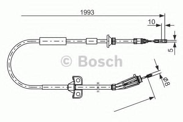 BOSCH BC821 Трос, стоянкова гальмівна система