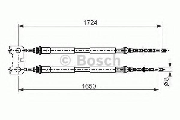 PEX 4.1346 Трос, стоянкова гальмівна система