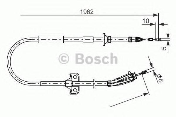 LUCAS ELECTRICAL GCH136 Трос, стоянкова гальмівна система