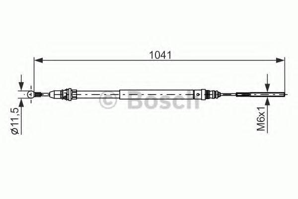 LUCAS ELECTRICAL GCH484 Трос, стоянкова гальмівна система