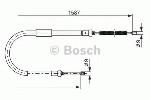 BOSCH BC799 Трос, стоянкова гальмівна система