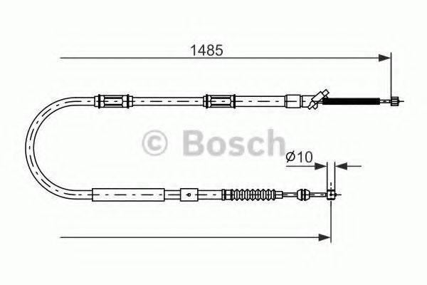 BOSCH BC832 Трос, стоянкова гальмівна система